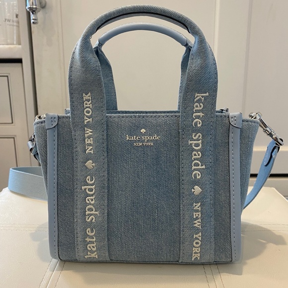 Kate Spade Outlet - Kip Denim Mini Tote - Picture 1 of 7